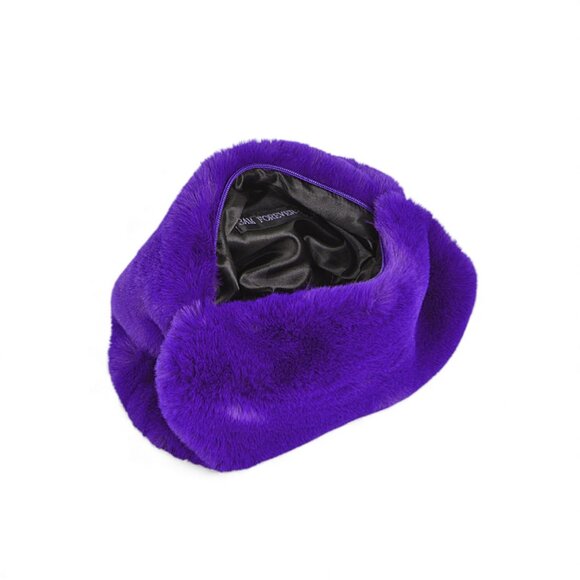 BNWT Faux Fur Winter Muff Convertible Crossbody Bag - Picture 4 of 4